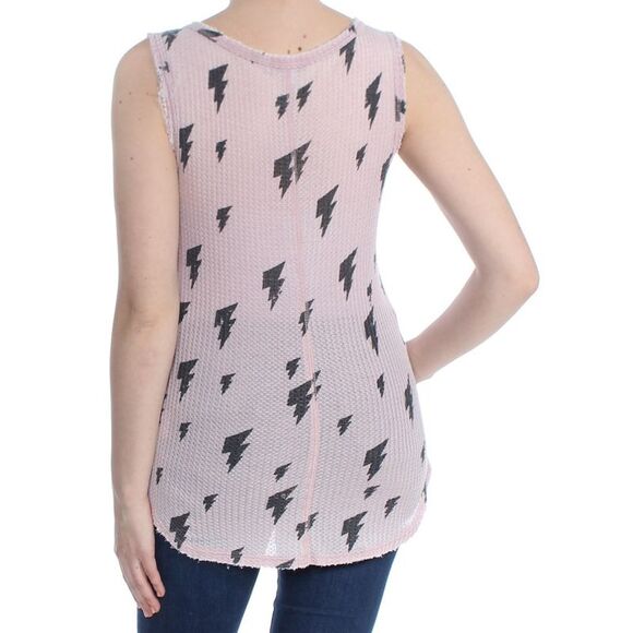 WILLIAM RAST Womens Pink Printed Tank Sleeveless Scoop Neck Top M - Picture 4 of 4